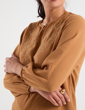 Blusa Loren's manga larga para mujer