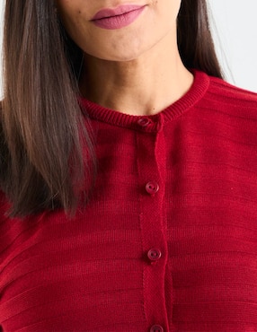 Suéter Loren's cuello con botón para mujer