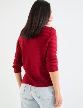 Suéter Loren's cuello con botón para mujer