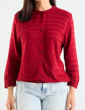 Suéter Loren's cuello con botón para mujer