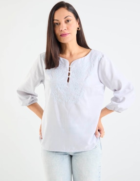 Blusa Loren's manga 3/4 para mujer
