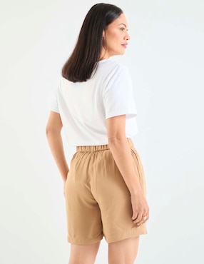 Playera manga corta Loren's cuello cuadrado para mujer
