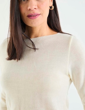 Playera manga 3/4 Loren's cuello redondo para mujer