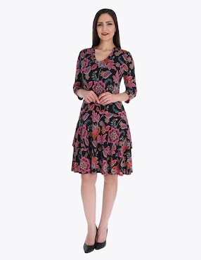Vestido a la rodilla formal Charme para mujer