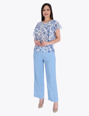Blusa Charme manga corta para mujer