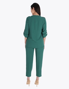 Blusa camisera Charme manga 3/4 para mujer