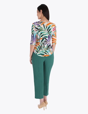 Blusa Charme manga al codo para mujer