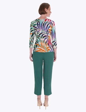 Blusa Charme manga 3/4 para mujer