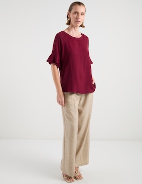 Blusa Damaia Atelier manga al codo para mujer