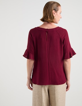 Blusa Damaia Atelier manga al codo para mujer