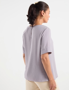 Blusa Damaia Atelier manga corta para mujer