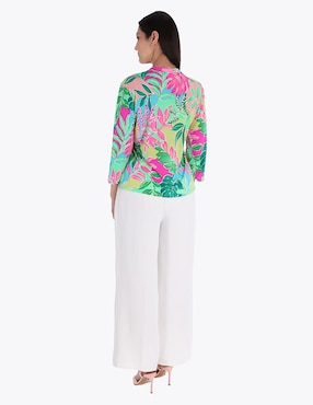 Blusa Charme manga 3/4 para mujer