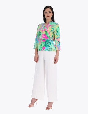 Blusa Charme manga 3/4 para mujer