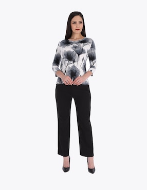 Blusa Charme manga 3/4 para mujer