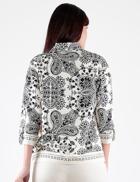 Blusa camisera Margaret manga 3/4 para mujer