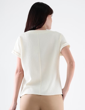 Blusa Margaret manga corta para mujer