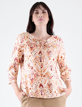 Blusa Margaret manga 3/4 para mujer