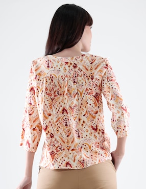 Blusa Margaret manga 3/4 para mujer