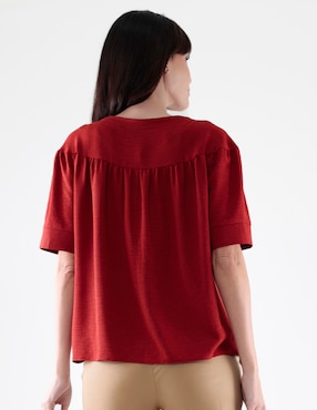 Blusa Margaret manga corta para mujer