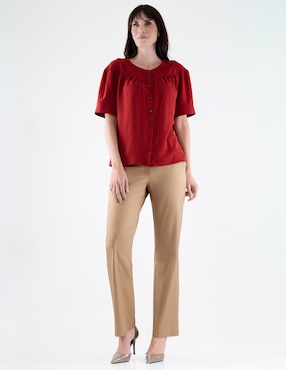 Blusa Margaret manga corta para mujer
