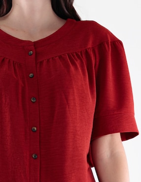 Blusa Margaret manga corta para mujer