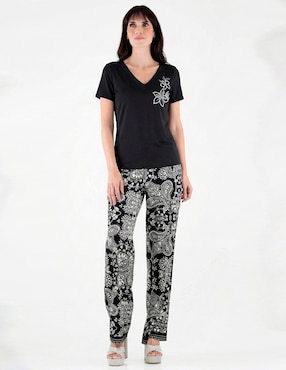 Blusa Margaret manga corta para mujer