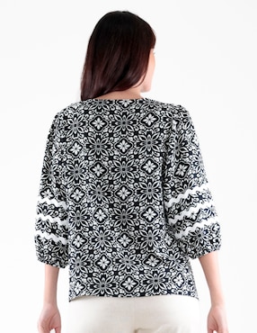 Blusa Margaret manga 3/4 para mujer