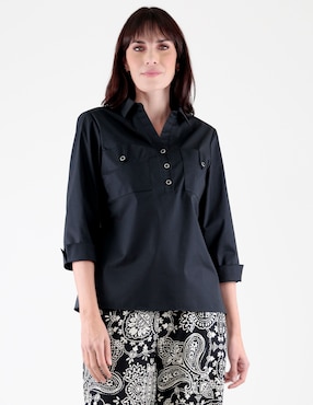 Blusa Margaret manga 3/4 para mujer