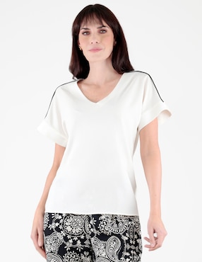 Blusa Margaret manga corta para mujer