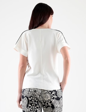 Blusa Margaret manga corta para mujer