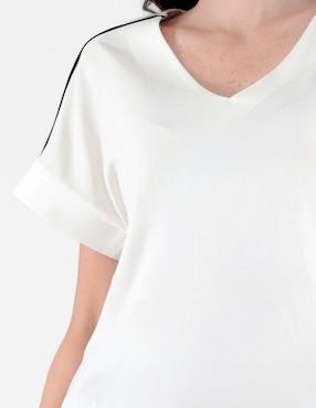 Blusa Margaret manga corta para mujer