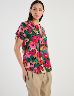 Blusa Damaia Atelier manga corta para mujer