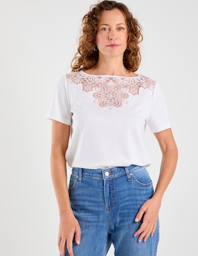 Blusa Talbots manga corta para mujer