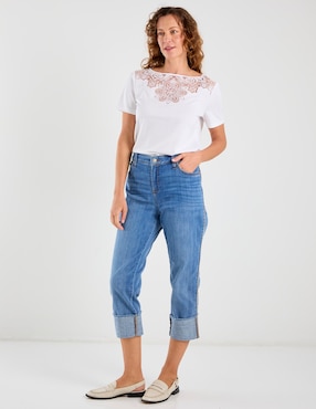 Blusa Talbots manga corta para mujer