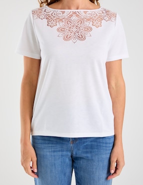 Blusa Talbots manga corta para mujer
