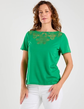 Blusa Talbots manga corta para mujer