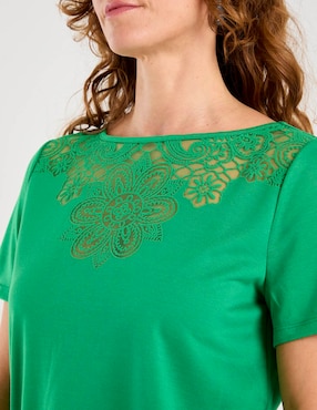 Blusa Talbots manga corta para mujer