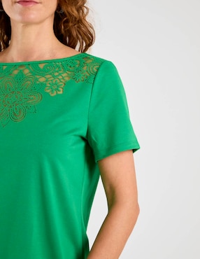 Blusa Talbots manga corta para mujer