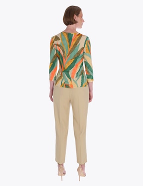 Blusa Charme manga 3/4 para mujer