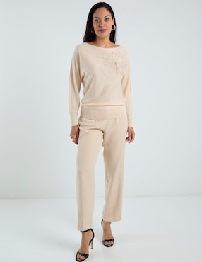 Suéter Chico's cuello ojal para mujer
