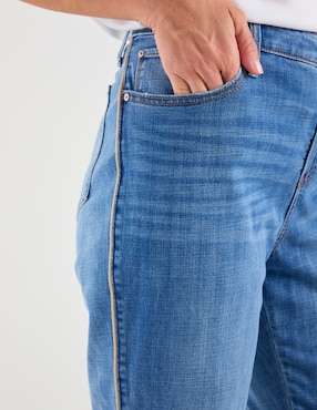 Jeans capri straight cintura baja Chico's para mujer