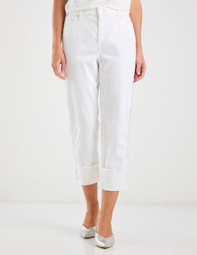 Jeans straight cintura baja Chico's para mujer