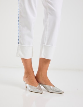 Jeans straight cintura baja Chico's para mujer