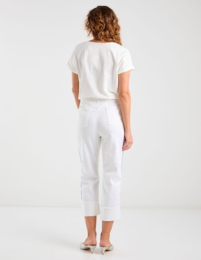 Jeans straight cintura baja Chico's para mujer