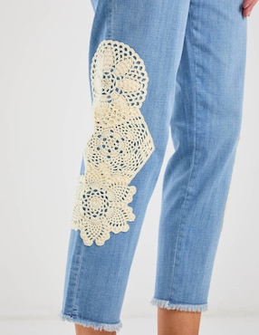Jeans capri straight cintura media Chico's para mujer