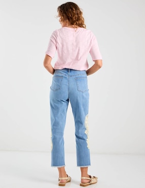 Jeans capri straight cintura media Chico's para mujer