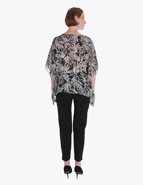 Blusa túnica Charme manga corta para mujer