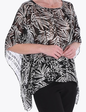 Blusa túnica Charme manga corta para mujer