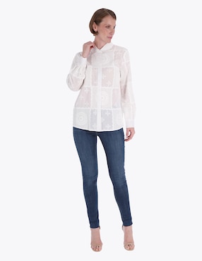 Blusa Charme manga larga para mujer