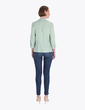 Blusa camisera Charme manga 3/4 para mujer